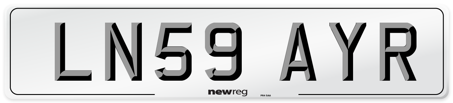LN59 AYR Number Plate from New Reg